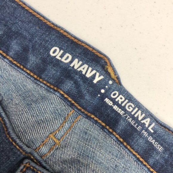 LIKE NEW OLD NAVY ORIGINAL MID-RISE SLIM STRAIGHT JEANS 4/27x29 ⭐ - Picture 2 of 10